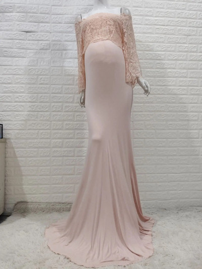 Ženska haljina za trudnice s širokim rukavima, duga haljina za trudnice, duga haljina za trudnice, rekviziti za fotografiranje, haljina za trudnice