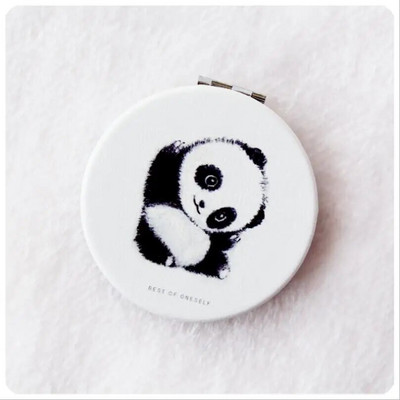 Jauks mini kosmētikas spogulis no abām pusēm salokāmi kompakti spoguļi kabatas kosmētiskais spogulis, piemērots ceļojumiem, dāmām meitenēm T0691