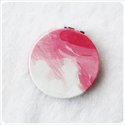 Jauks mini kosmētikas spogulis no abām pusēm salokāmi kompakti spoguļi kabatas kosmētiskais spogulis, piemērots ceļojumiem, dāmām meitenēm T0691