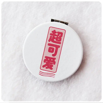 Jauks mini kosmētikas spogulis no abām pusēm salokāmi kompakti spoguļi kabatas kosmētiskais spogulis, piemērots ceļojumiem, dāmām meitenēm T0691