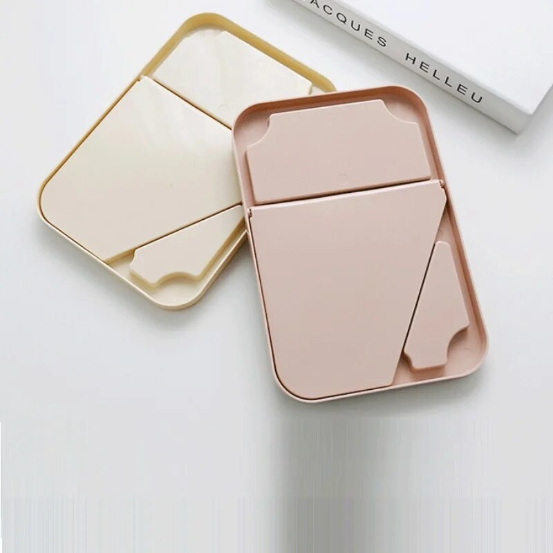 Suur ruudukujuline kõrglahutusega ühepoolne kosmeetiline peegel, kokkupandav meigipeegel, kaasaskantav, hõlpsasti kasutatavad lihtsad ilumeigivahendid