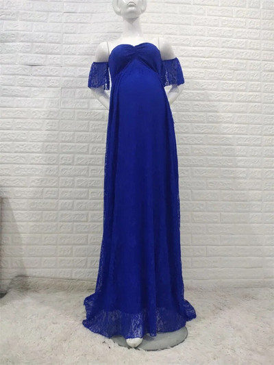 Suvine rasedatele mõeldud pika sabaga pitskleit fotograafia rekvisiidid Väljamõeldud pildistamisfoto rasedatele rasedatele naistele maxi kleit, suur suurus XXL