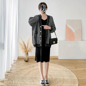 Pletena haljina za trudnice jesen-zima, bez rukava, plisirana haljina s V-izrezom, elegantne pencil haljine za trudnice, rastegnute crno-ružičaste