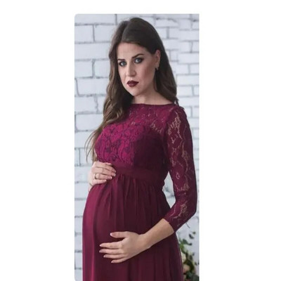 Terhes anya ruha Új kismama fotózási kellékek Női terhes ruhák Csipke ruha terhes fotózáshoz Ruházat