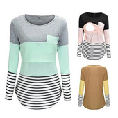 Modne majice za dojilje Majice s dugim rukavima za trudnice i dojilje Majice s dugim rukavima za trudnice Odjeća za dojilje Majice s donjim dijelom