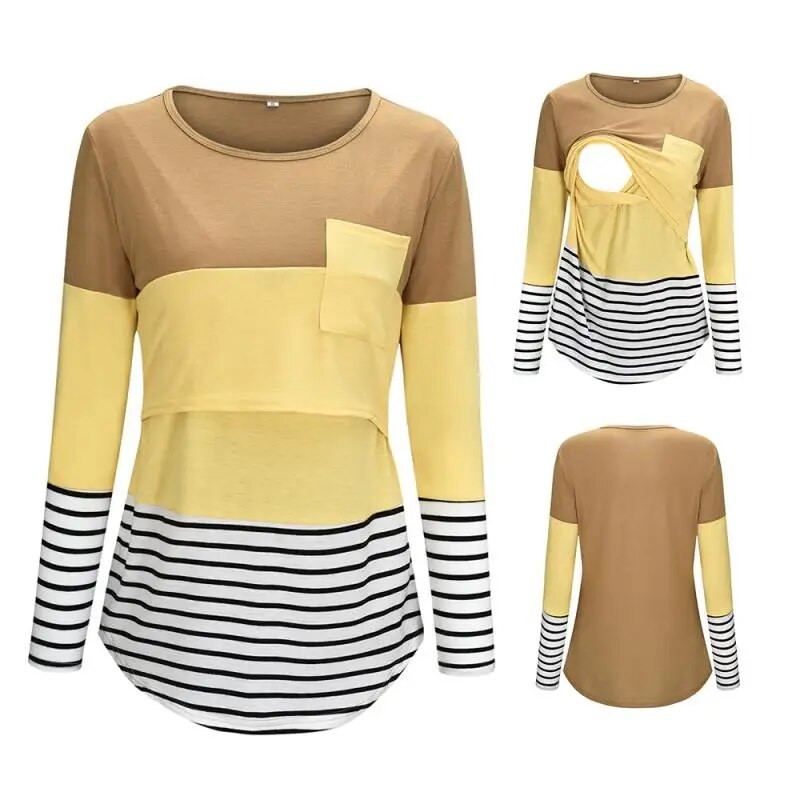 Modne majice za dojilje Majice s dugim rukavima za trudnice i dojilje Majice s dugim rukavima za trudnice Odjeća za dojilje Majice s donjim dijelom