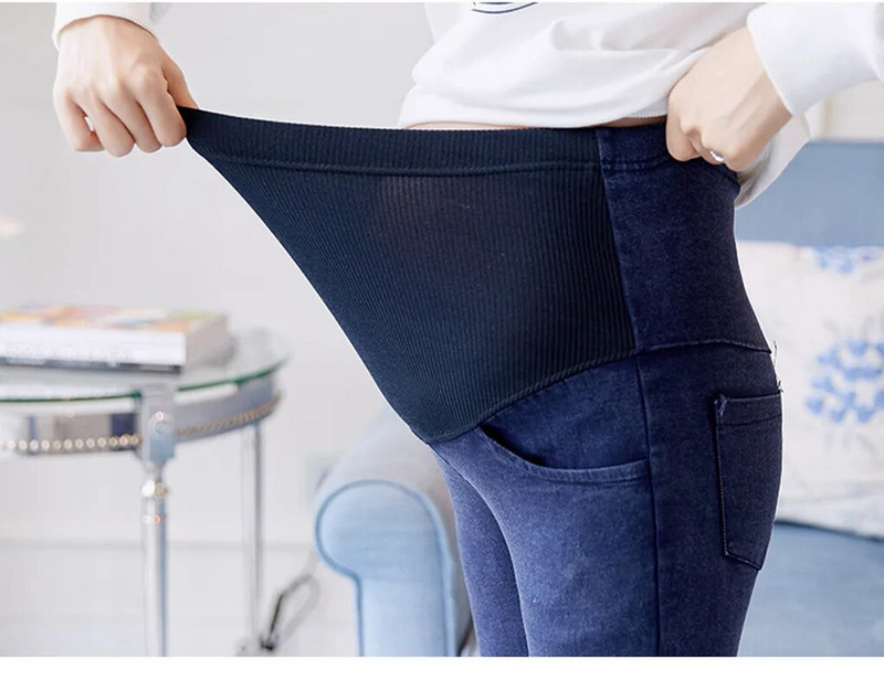 Pusaudžu Grūtnieču Apģērbi Grūtniecības Bikses Rudens Pavasara Mode Grūtniecēm Džinsi Elastīgi Džinsu Atbalsts Bell Premama Bikses