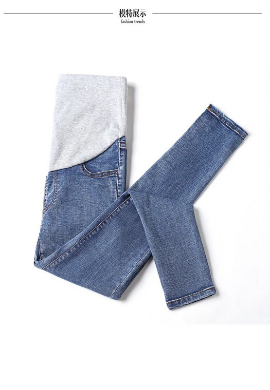 Ρούχα εγκυμοσύνης Παντελόνι εγκυμοσύνης τρύπα τζιν για έγκυες γυναίκες Καλοκαιρινό λεπτό ύφος παντελόνι έγκυο κολάν Υποστήριξη ρούχων