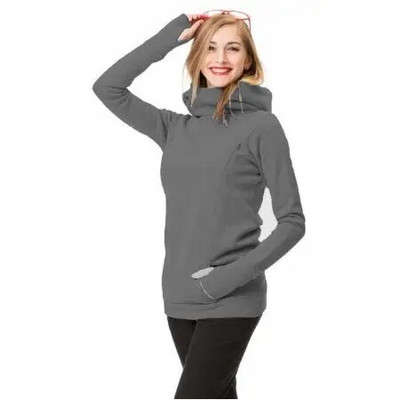 Jesenska majica s kapuljačom za trudnice i dojilje Zimska odjeća za trudnice Kaputi Majice s kapuljačom za trudnice koje doje Majica jakna za dojenje