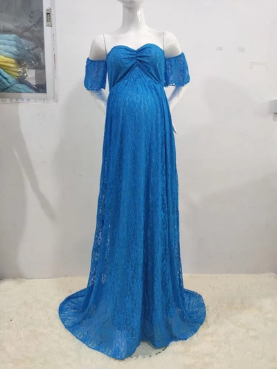 Σέξι δαντελένια φορέματα εγκυμοσύνης Φωτογραφικά στηρίγματα Μακρύ νυφικό Φόρεμα εγκυμοσύνης Φανταστική λήψη φωτογραφιών καλοκαιρινά ρούχα για έγκυο καινούργια