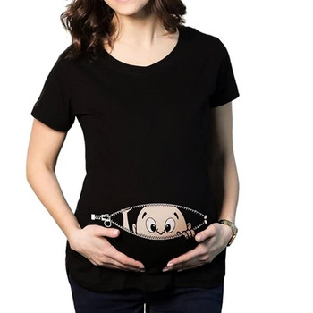 Gravida Blousing Loose Fit Ρούχα Άνετα μπλουζάκια εγκυμοσύνης Μπλουζάκια για έγκυες μπλούζες με λαιμόκοψη Μακριά μπλουζάκια εγκυμοσύνης