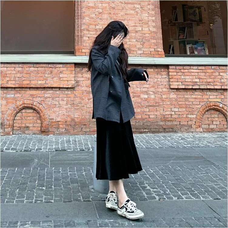 Zimska topla suknja za trudnice, duge modne plisirane baršunaste suknje za trudnice, velika trudnička suknja