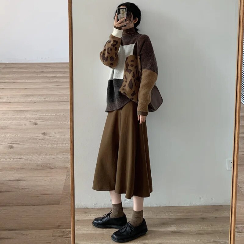 Kokvilnas svārki grūtniecēm, gari modes svārki grūtniecēm, liela izmēra svārki grūtniecēm Jaunums