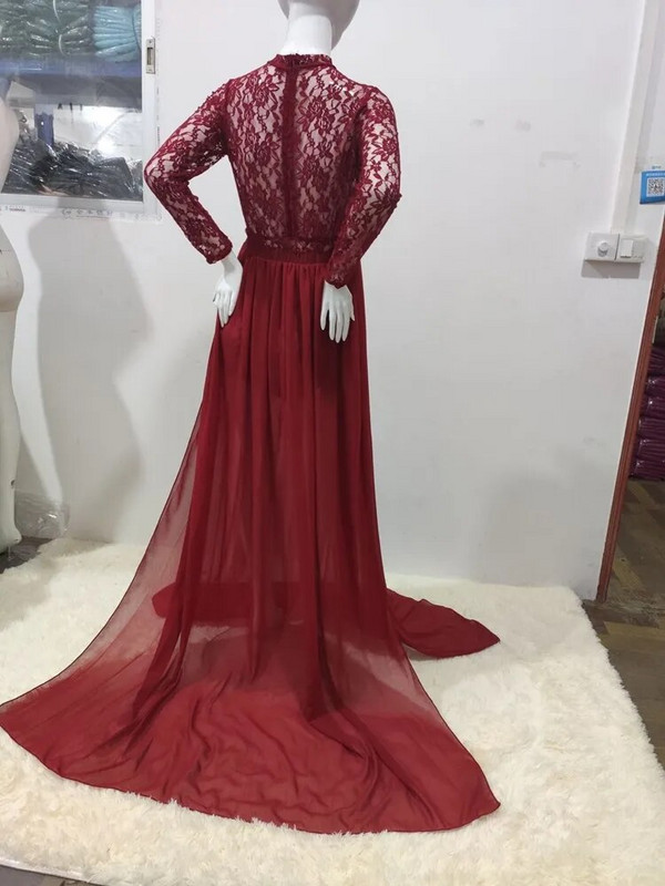 Raseduse pool lõhestatud pitskleit rasedatele naistele rasedate kleit, 2-osaline komplekt, fotosessioon fotograafia rekvisiidid, rõivad