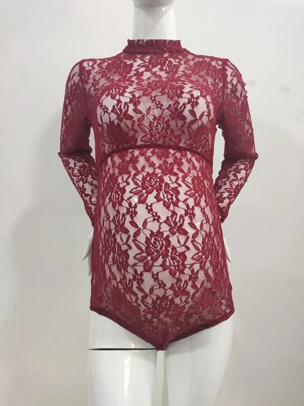 Raseduse pool lõhestatud pitskleit rasedatele naistele rasedate kleit, 2-osaline komplekt, fotosessioon fotograafia rekvisiidid, rõivad