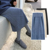 Trudnička suknja Duga modna pletena plisirana trudnička suknja za trudnice Velika trudnička suknja Novi dolazak