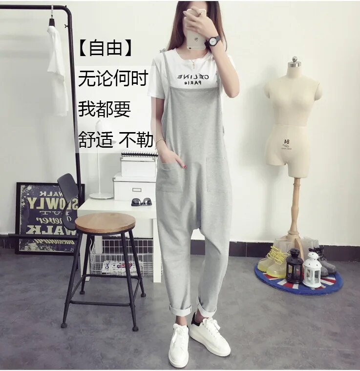 Grūtnieču biksītes grūtniecēm Apģērbs Grūtniecības Bikses Jostas Kombinezoni Grūtnieču Haren Bikses Kombinezons Mātes Apģērbs