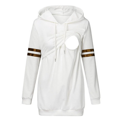 Ležerna majica s kapuljačom za dojenje Zimske ženske majice s dugim rukavima za trudnice Majice za dojenje Majice s kapuljačom za dojilje Odjeća s kapuljačom za trudnice