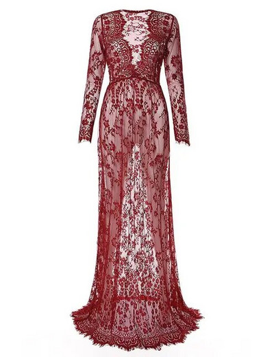 Čipkane trudničke haljine s V-izrezom Otmjena odjeća za trudnice za fotografiranje Trudnička haljina za fotografiranje Ženska odjeća velikih veličina