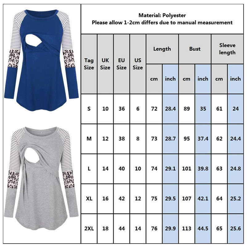 Rasedate T-särk, naiste ema, rase imetav beebi, pikkade varrukatega triibulised topid Maternidad Ropa Lactancia rinnaga toitmise T-särk
