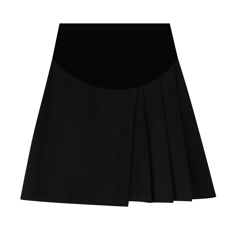 2022. gada rudens grūtnieču mini svārki ar regulējamu vidukli, grūtniecēm, sieviešu apģērbi, mode, grūtniecība, vilnas svārki, melna kafija