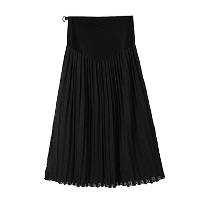 Modna suknja za grudi za trudnice Empired Zimske plisirane suknje s podesivim strukom Čipkane suknje za trudnice Slatka trudnička odjeća