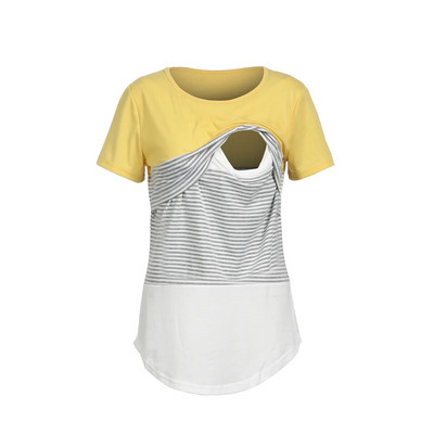 Vasaras jaunums grūtniecēm ar īsām piedurknēm zīdīšanas tops sieviešu T-krekls Apģērbs Ādai draudzīgs brīvais laiks