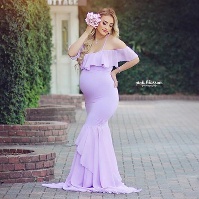 Grūtnieču kleitas fotogrāfiju rekvizīti, gara kleita grūtniecēm bez pleciem grūtniecēm Maxi Gown Baby Showers Fotosesija 2023