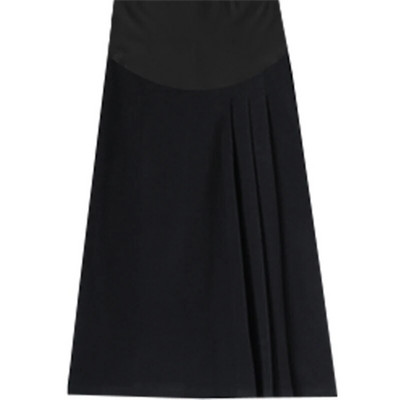 Plisirane suknje za trudnice veće veličine Suknja za trudnice visokog struka Duga labava kišobran suknja Vunene trudničke suknje Tople