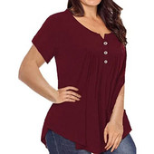 Ljetna nova ženska uska široka majica kratkih rukava kratkih rukava, ležerna udobna velika majica za trudnice u raznim bojama