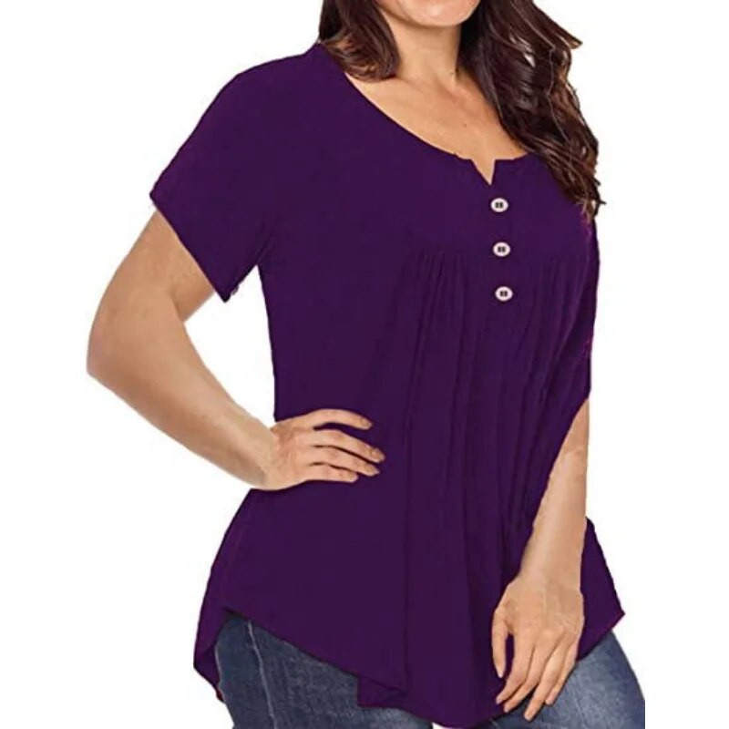 Ljetna nova ženska uska široka majica kratkih rukava kratkih rukava, ležerna udobna velika majica za trudnice u raznim bojama