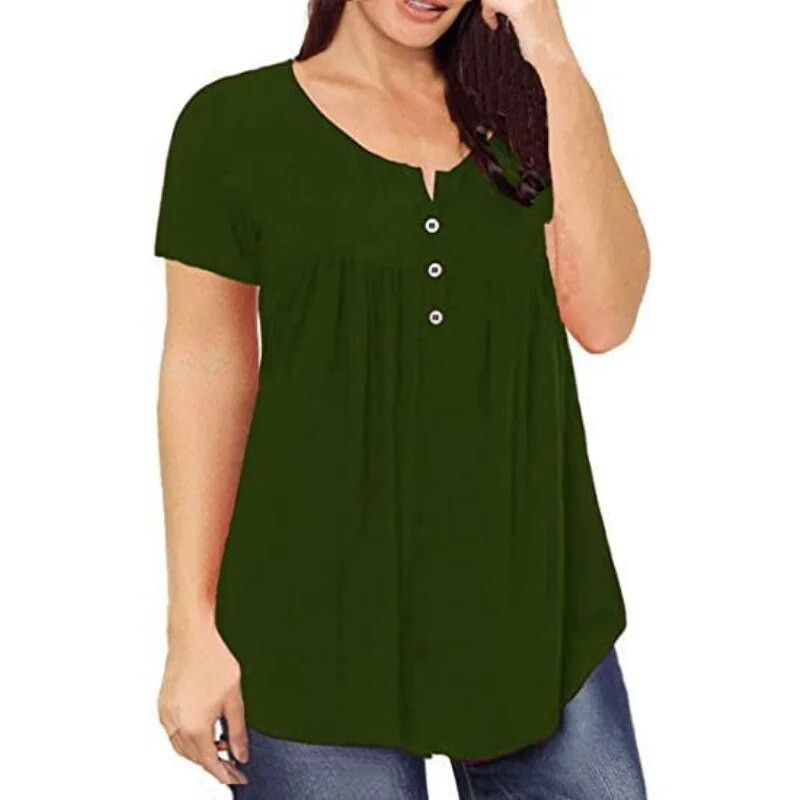 Ljetna nova ženska uska široka majica kratkih rukava kratkih rukava, ležerna udobna velika majica za trudnice u raznim bojama