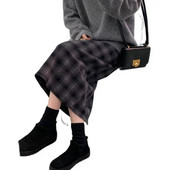 Επαναφέρετε τους αρχαίους τρόπους έγκυες ψηλές φούστες μέσης πίσω σπαστές στη μέση της γάμπας εγκυμοσύνης Vintage φούστα μόδας κοιλιακές φούστες εγκυμοσύνης