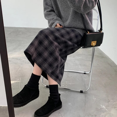 Επαναφέρετε τους αρχαίους τρόπους έγκυες ψηλές φούστες μέσης πίσω σπαστές στη μέση της γάμπας εγκυμοσύνης Vintage φούστα μόδας κοιλιακές φούστες εγκυμοσύνης