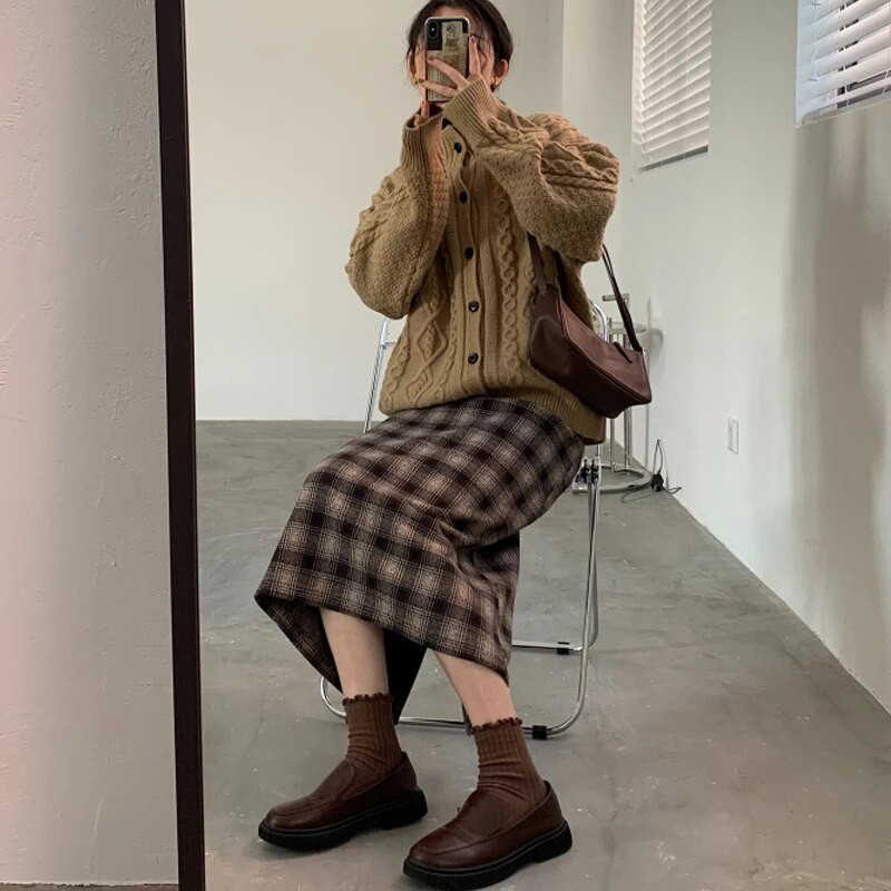 Επαναφέρετε τους αρχαίους τρόπους έγκυες ψηλές φούστες μέσης πίσω σπαστές στη μέση της γάμπας εγκυμοσύνης Vintage φούστα μόδας κοιλιακές φούστες εγκυμοσύνης