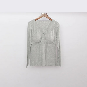 Ρούχα εγκυμοσύνης Πουκάμισα για εγκύους Modal Nightdress Breastfeeding Ενδύματα σπιτιού για μονόχρωμο νυχτικό Πιτζάμες Νοσηλευτικές μπλούζες