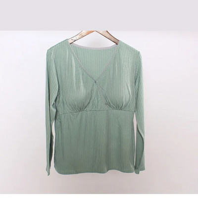 Grūtnieču apģērbi Grūtnieču krekli Modāls naktskrekls zīdīšanas mājas apģērbs vienkrāsainiem naktskrekliem pidžamām barojošām sieviešu topi