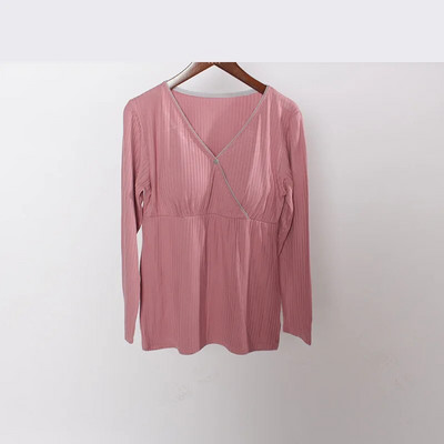 Grūtnieču apģērbi Grūtnieču krekli Modāls naktskrekls zīdīšanas mājas apģērbs vienkrāsainiem naktskrekliem pidžamām barojošām sieviešu topi