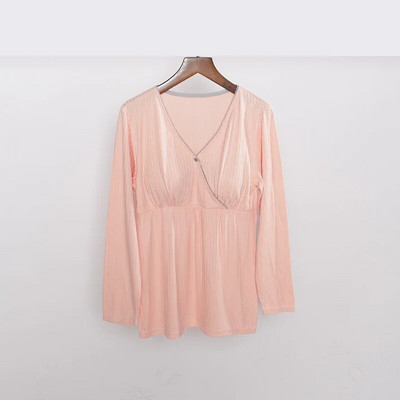 Grūtnieču apģērbi Grūtnieču krekli Modāls naktskrekls zīdīšanas mājas apģērbs vienkrāsainiem naktskrekliem pidžamām barojošām sieviešu topi