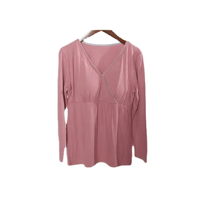 Grūtnieču apģērbi Grūtnieču krekli Modāls naktskrekls zīdīšanas mājas apģērbs vienkrāsainiem naktskrekliem pidžamām barojošām sieviešu topi