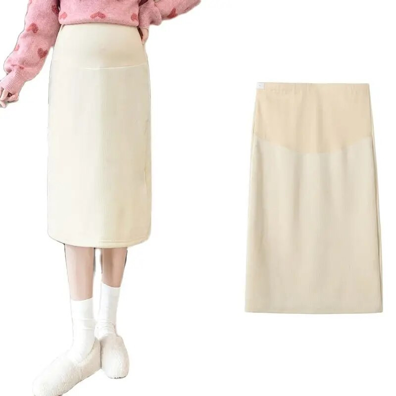Zimska baršunasta suknja za trudnice Ženska moda korejskog dizajna od pamučnog samta