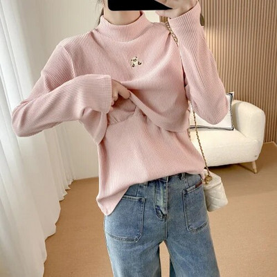 Grūtniecēm pēcdzemdību izšūšana, sabiezināts pavediens ar krūšu spilventiņu T-krekls zīdīšanas apģērbs 9191