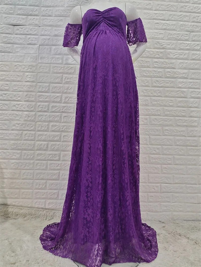 Trudna žena, seksi čipkasta duga vjenčanica za trudnice, dječja tuš haljina, rekviziti za fotografiranje, otmjena fotografija, trudnička odjeća za zabavu, novo