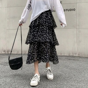 Jauni vasaras grūtnieču šifona kūku svārki Regulējami vēdersvārki Apģērbi grūtniecēm Print Sieviešu svārki grūtnieču drēbes