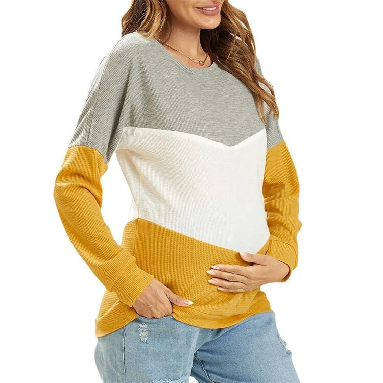 Jauni Rudens Ziemas Grūtniecība Barošanas Džemperi Ziemas Rudens Grūtniecības Apģērbi Grūtniecēm Zīdīšanas T krekli Topi