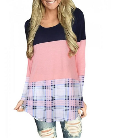 Grūtniecēm Grūtnieču apģērbs Sieviešu garām piedurknēm svītraini barošanas krekls T-krekls barošanai ar krūti Grūtniecēm S-2xl