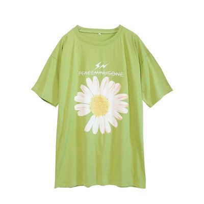 Višebojna majica kratkih rukava Sun Flower, ljetna majica kratkih rukava za trudnice i gornji dio odjeće za trudnice 3928P