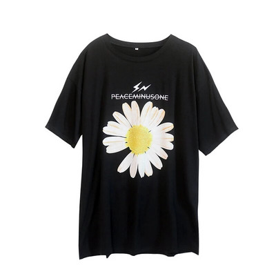 Višebojna majica kratkih rukava Sun Flower, ljetna majica kratkih rukava za trudnice i gornji dio odjeće za trudnice 3928P