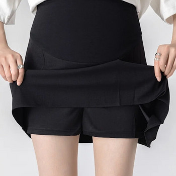 Ρούχα εγκυμοσύνης 2022 νέα φούστα εγκυμοσύνης πλισέ φούστα κοντή φούστα κοστούμι ψηλόμεση λεπτή κοντή φούστα σε γραμμή Α καλοκαιρινή P06069