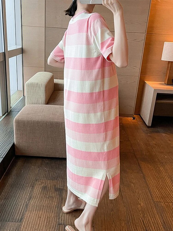 Grūtniecēm Mīksta auduma brīva, ērta kleita Grūtnieču kleita ar īsām piedurknēm, ikdienišķa grūtnieču kleita